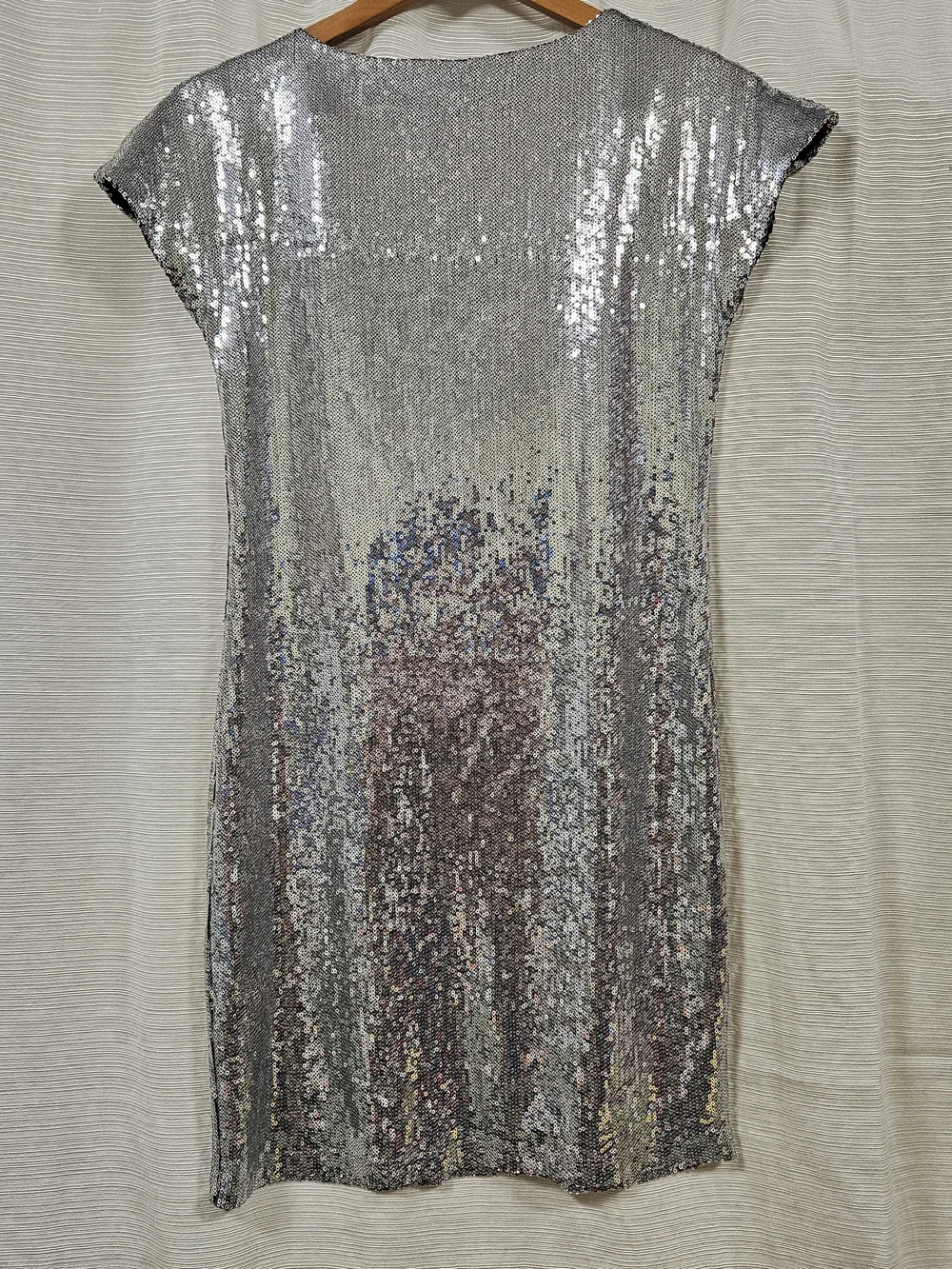 Silver Sequin Women's Cocktail Top UK 12
